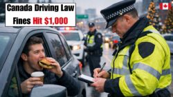 Canada Driving Law Update 2026: Eating While Driving Fines Reach $1000