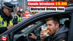 Distracted Driving Policy Update in Canada: Fines Up to $10,000 Introduced for Eating Behind the Wheel
