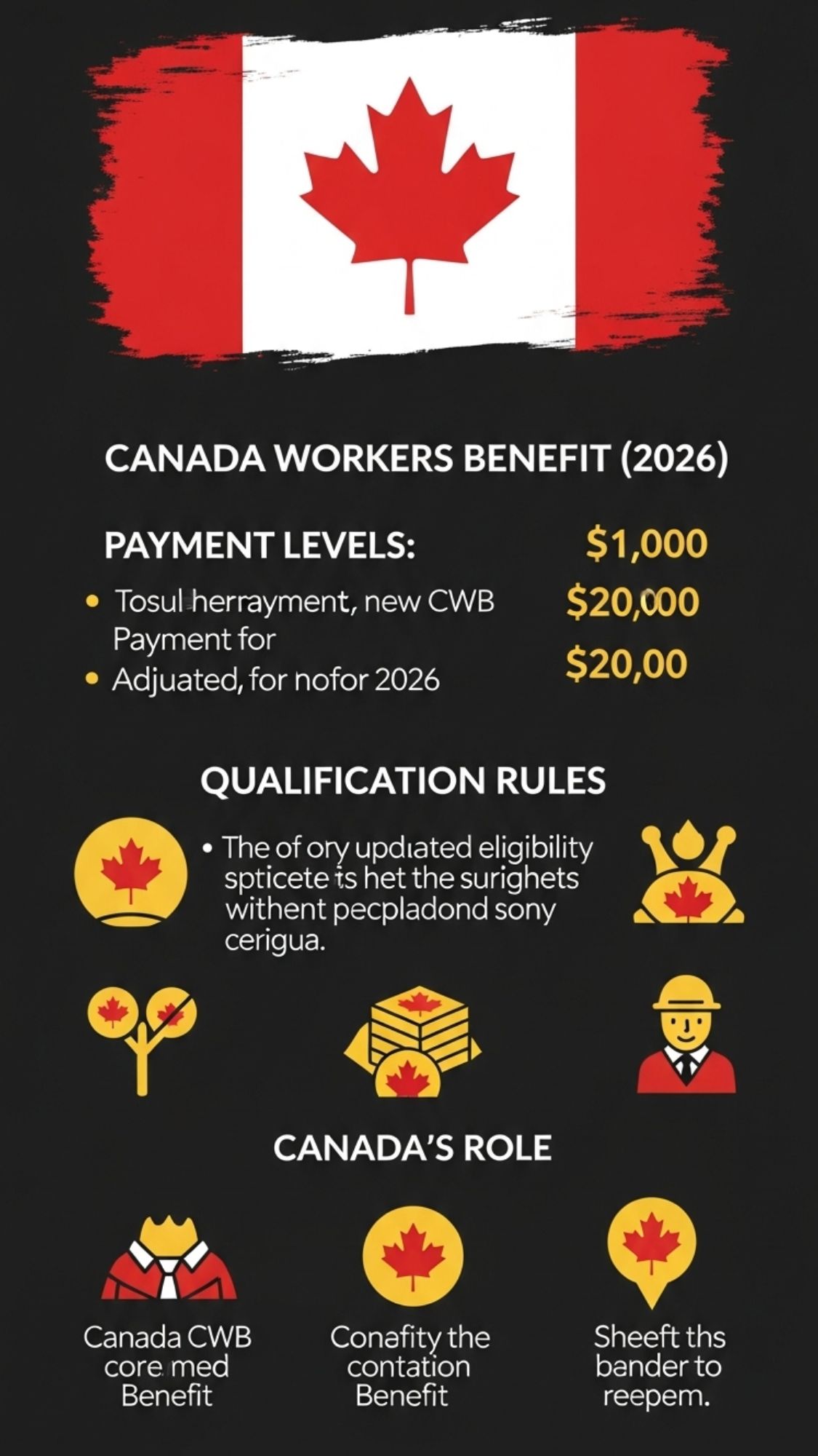 Canada Workers Benefit Adjusted for 2026