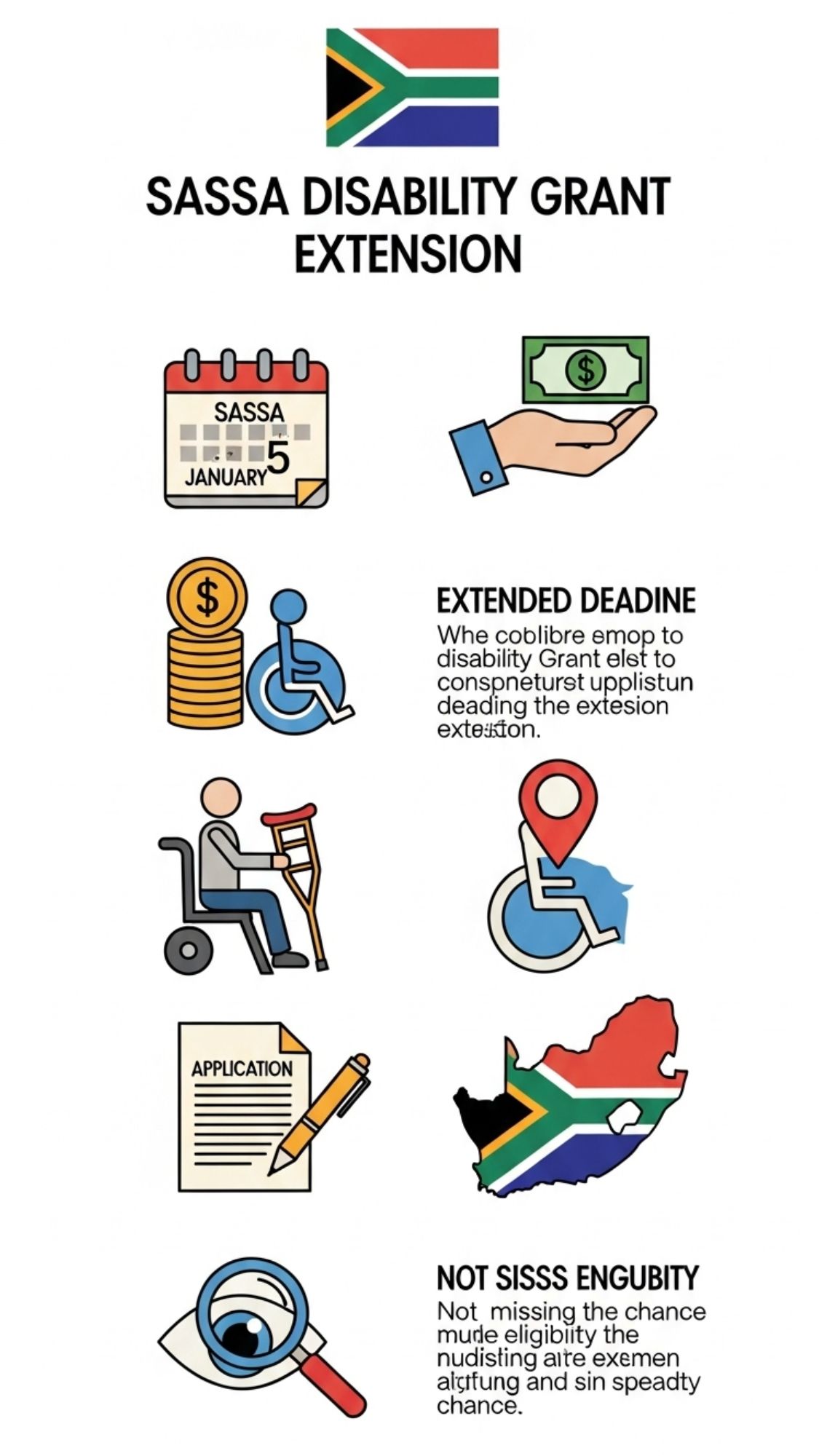 Disability Grant Deadline to 5 January