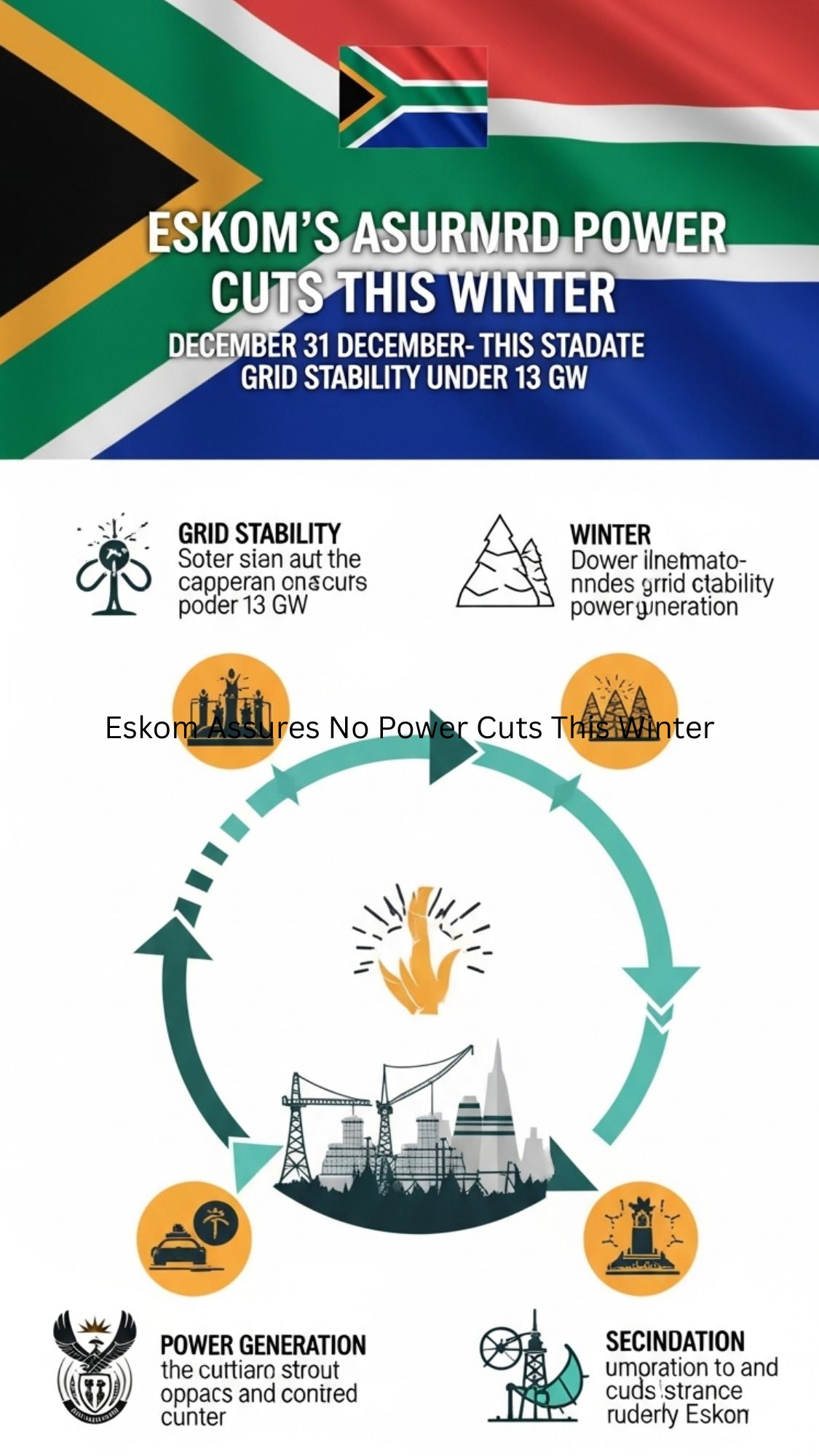 Eskom Assures No Power Cuts This Winter