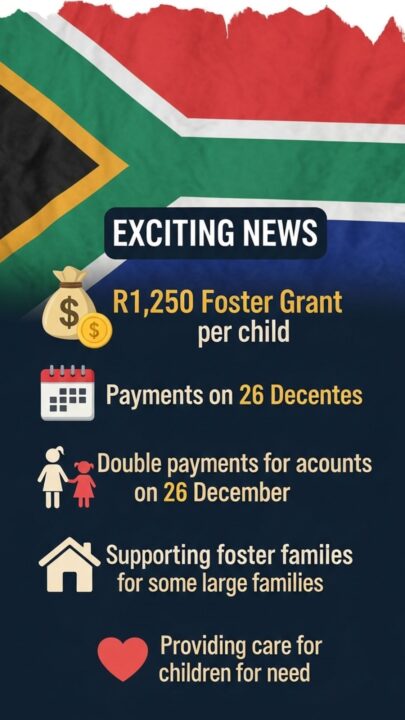 Exciting News R1,250 Foster Grant