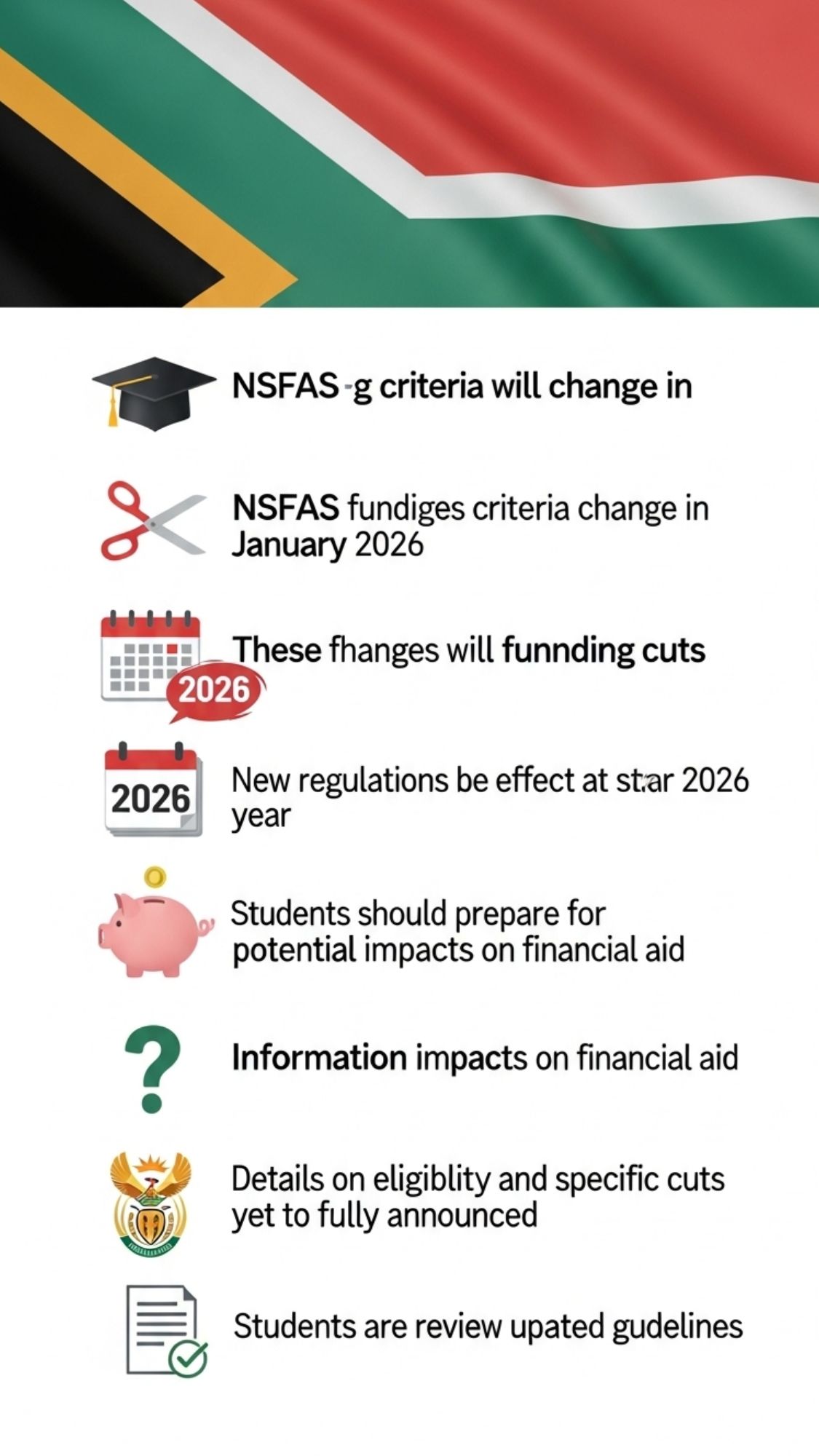 Govt Announces NSFAS Criteria Shake-Up