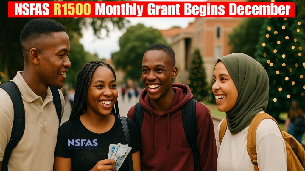 NSFAS R1500 Monthly Grant Begins December