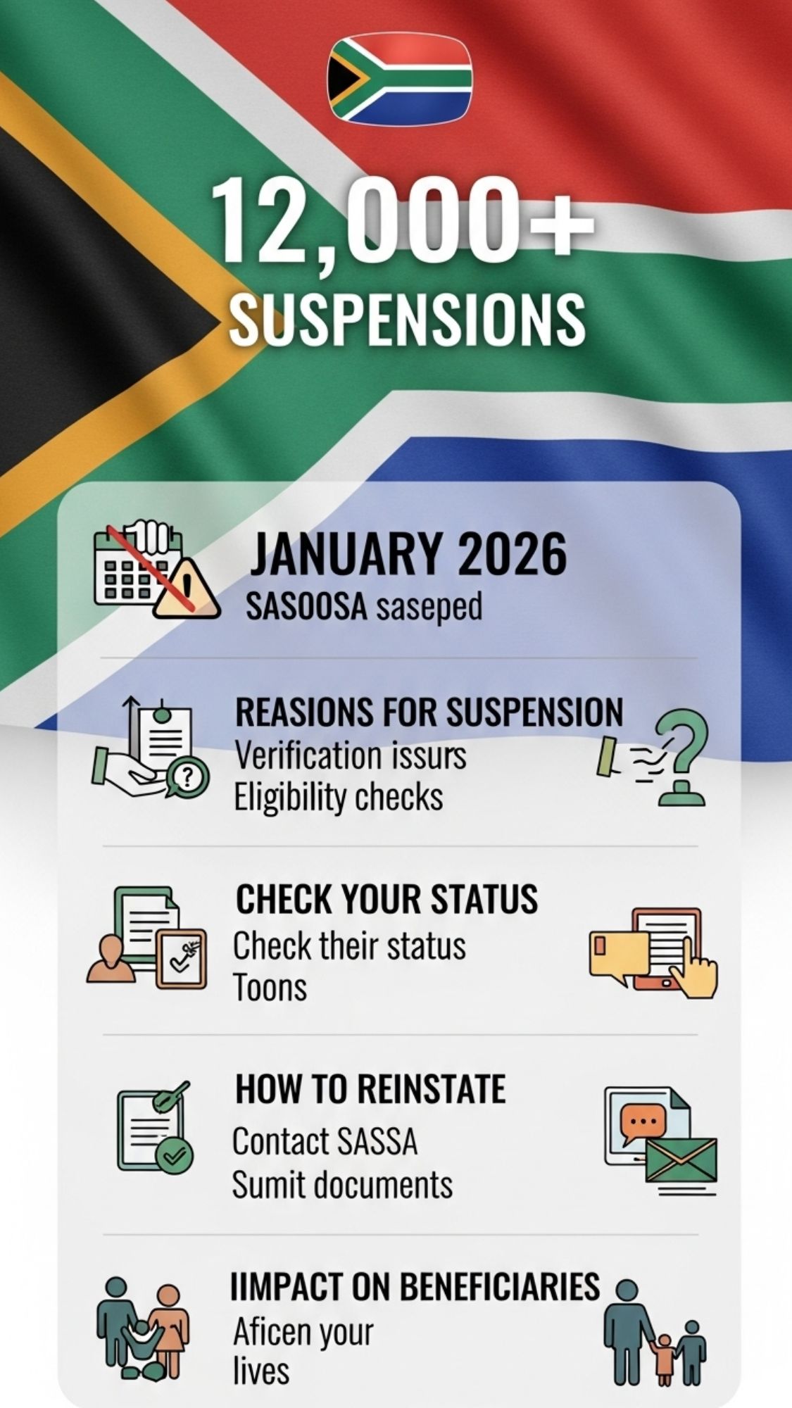 Over 12,000 SASSA Recipients
