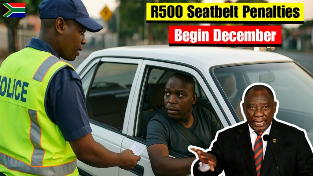 R500 Seatbelt Penalties Begin December