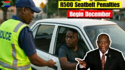 South Africa Enforces New Seatbelt Regulation From December 2025 – Imposing R500 Penalties on All Violators