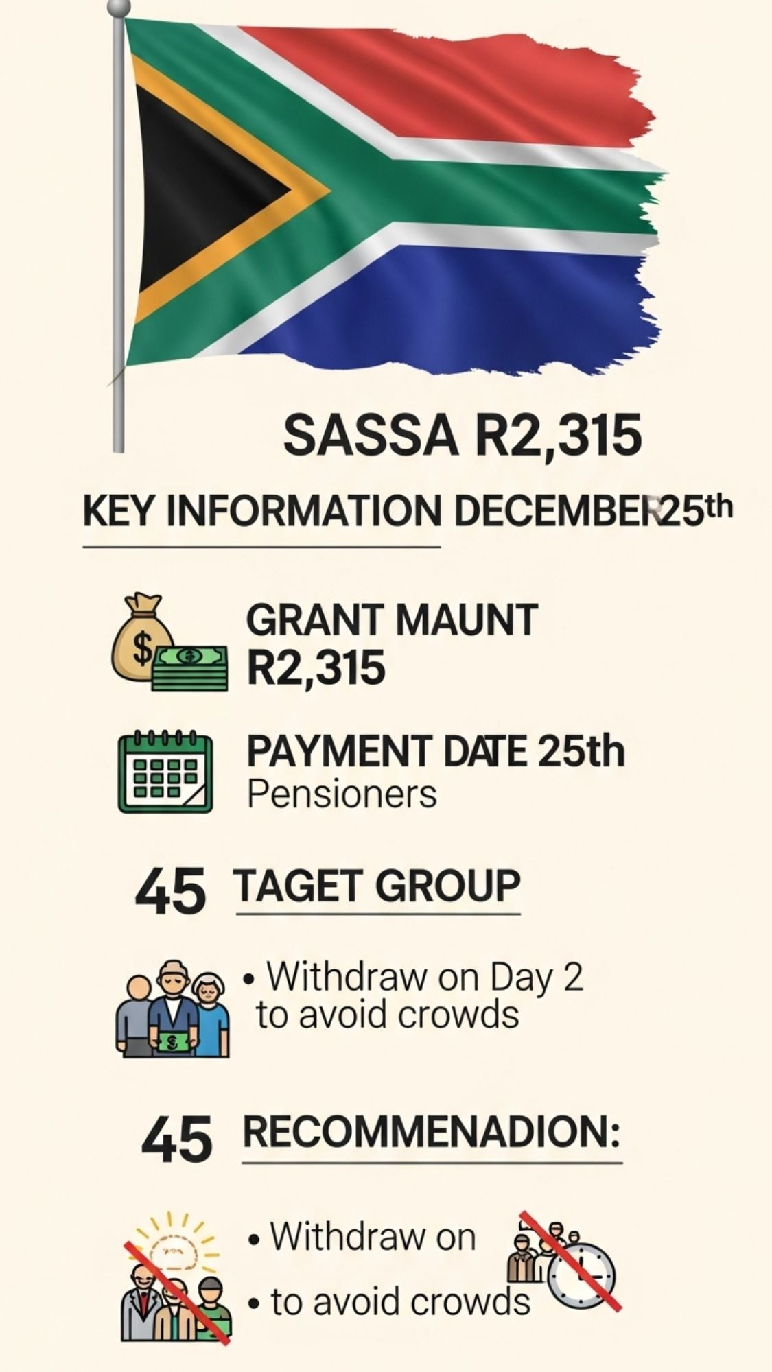 SASSA Announces R2,315
