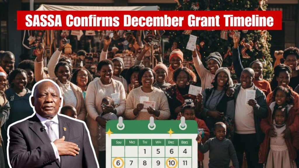 SASSA Confirms December Grant Timeline