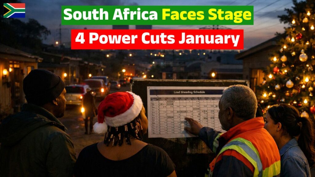 South Africa Faces Stage 4 Power Cuts January