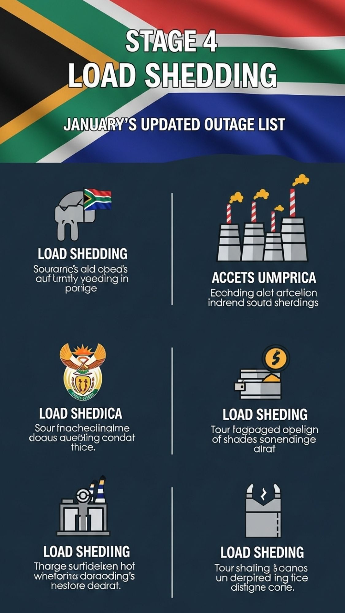 South Africa Faces Stage 4 Power Cuts