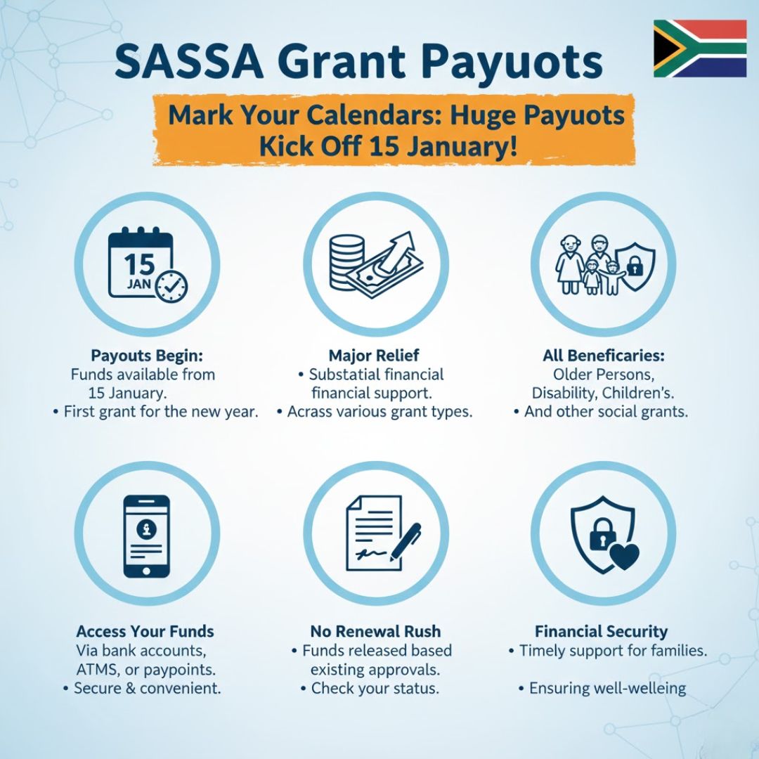  SASSA's Huge Grant Payouts Kick 