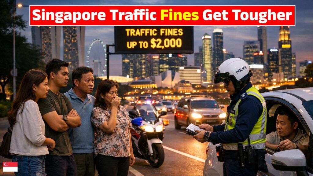 Singapore introduces higher traffic fines