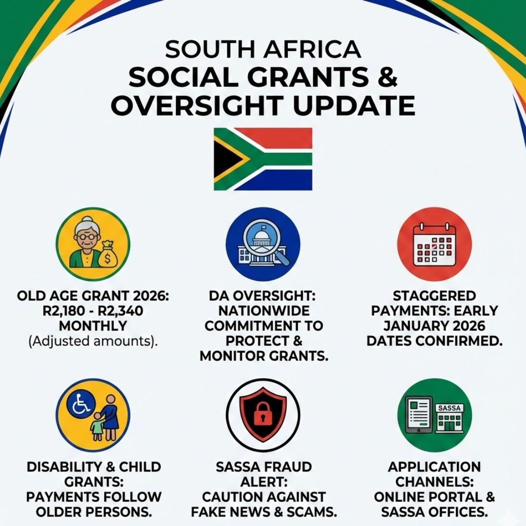 South Africa SASSA Pension Jumps