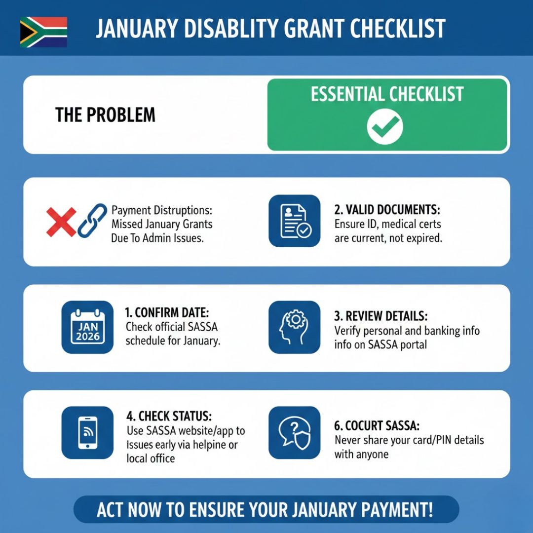 January Disability Grant Payment Process